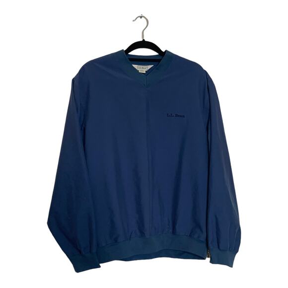 L.L. Bean men vintage blue pull over sweater size M - Picture 1 of 7
